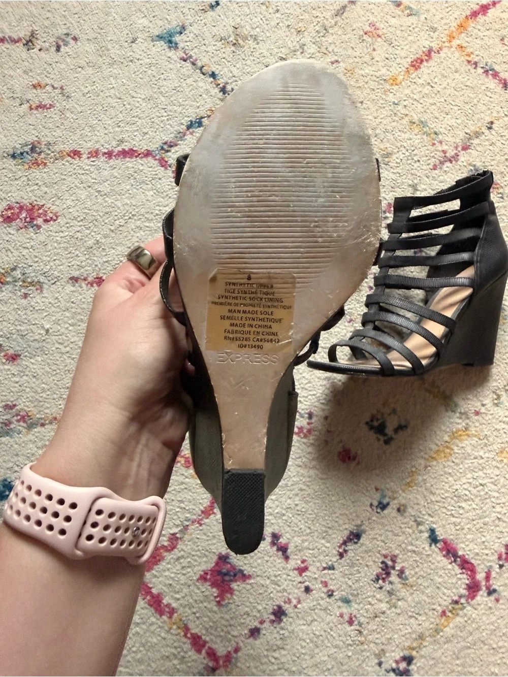Express Strappy wedge sandals